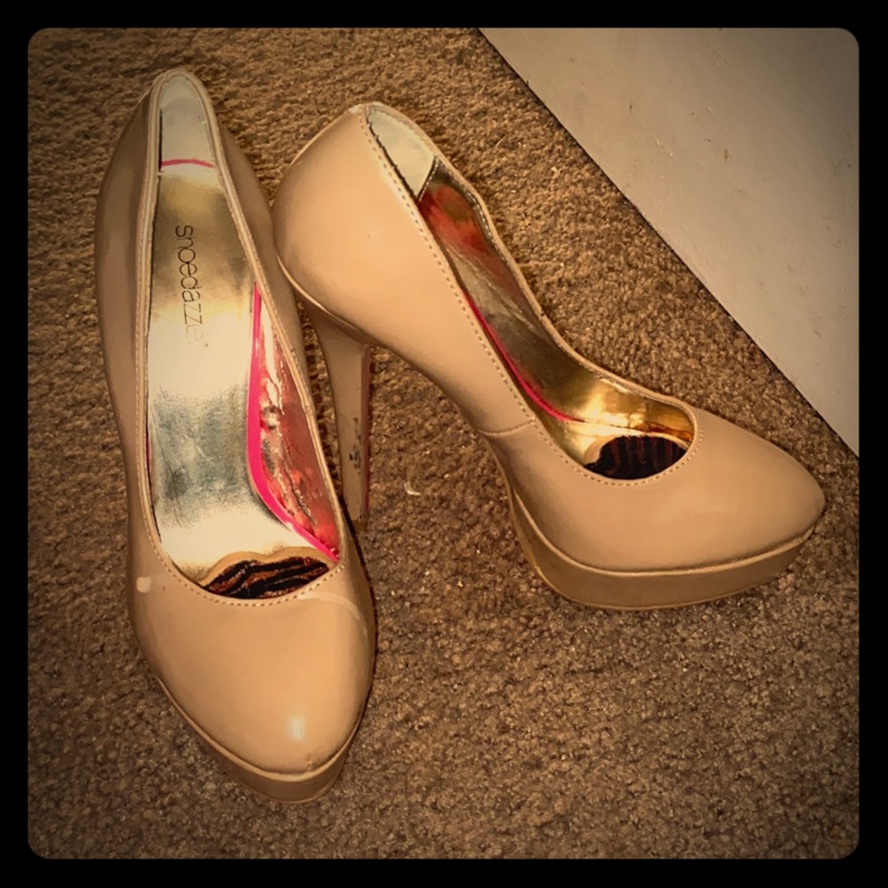 Size 7 nude stilettos